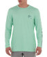 Фото #1 товара Футболка с длинным рукавом Guy Harvey Moisture-Wicking UPF 50 Logo Graphic Men's