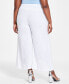 Фото #2 товара Женские брюки Vince Camuto Plus Size с широкими штанинами и поясом-смокингом