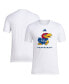 Фото #2 товара Men's White Kansas Jayhawks On Court Fresh T-shirt
