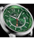 ფოტო #2 პროდუქტის Men's Journeyman 2 Black Leather , Green Dial , 40mm Round Watch