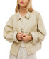 ფოტო #1 პროდუქტის Women's Suzy Snap Front Cotton Linen Jacket