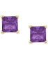 Amethyst Square Stud Earrings (5/8 ct. t.w.) in 14k Gold