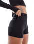 ASOS 4505 Icon 3 inch booty short in soft touch with quick dry in black