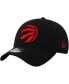 Фото #1 товара Men's Black Toronto Raptors Team Classic 39THIRTY Flex Hat