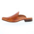 Фото #5 товара Bed Stu Brenda F392013 Womens Brown Leather Slip On Mule Flats Shoes 6.5
