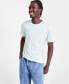 Фото #1 товара Men's Island Palm Short Sleeve Crewneck T-Shirt, Created for Macy's