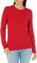 Фото #1 товара Amazon Essentials Women's Cable Knit Pullover with Long Sleeves and Crew Neck, Available in Plus Sizes