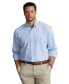 ფოტო #1 პროდუქტის Men's Big & Tall Gingham Oxford Shirt