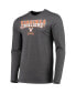 ფოტო #2 პროდუქტის Men's Navy, Heathered Charcoal Distressed Virginia Cavaliers Meter Long Sleeve T-shirt and Pants Sleep Set