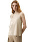 ფოტო #1 პროდუქტის Women's Silk Sparkle U-Neck Vest for Women