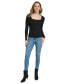 ფოტო #4 პროდუქტის Square-Neck Mixed Rib-Knit Sweater