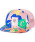 Фото #1 товара Men's Clothing Pink Corsica All-Over Print Trucker Snapback Hat