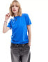 Фото #4 товара Selected Jesmine crew neck t-shirt in blue