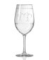 Фото #2 товара Fleur De Lis All Purpose Wine Glass 18Oz - Set Of 4 Glasses