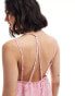 Фото #3 товара ONLY strappy top with bandana print in light pink