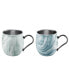 Blue Marble Moscow Mule Mug - Set of 2