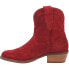 Фото #3 товара Dingo Tumbleweed Roper Round Toe Cowboy Booties Womens Red Casual Boots DI561-60