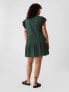 Crinkle Gauze Embroidered Mini Dress