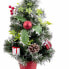 Christmas Tree Red Multicolour Plastic Pineapples 40 cm