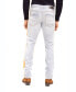 ფოტო #2 პროდუქტის Men's Modern Splattered Stripe Jeans