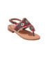 ფოტო #1 პროდუქტის Toddler Girls Jacks Gum Rubber Sole Flat Sandals
