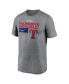 Фото #3 товара Men's Heather Charcoal Texas Rangers 2023 Postseason Legend Performance T-shirt