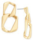 Gold-Tone Twisted Link Drop Earrings, Created for Macy's