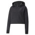 Puma Studio Q4 Textured Skimmer Pullover Hoodie Womens Black Casual Outerwear 52