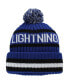 Men's Blue Tampa Bay Lightning Bering Cuffed Knit Hat with Pom