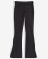 Women's Pintucked-Seam Ponté-Knit Flare Pants, Created for Macy's Черный, 2XS - фото #5