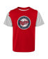 ფოტო #3 პროდუქტის Newborn and Infant Boys and Girls Red, Navy Minnesota Twins Pinch Hitter T-shirt and Shorts Set