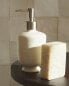 Ceramic bathroom soap dispenser