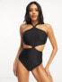 Фото #3 товара Ivory Rose Fuller Bust balconette cut out swimsuit in black
