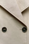 Short trench coat jacket