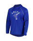 Фото #3 товара Men's Royal Indianapolis Colts Vintage-Like Logo Raglan Hoodie T-shirt