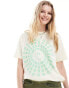 Фото #1 товара Obey – T-Shirt in gebrochenem Weiß mit Smiley-Print