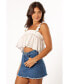 ფოტო #2 პროდუქტის Women's Raye Ruffle Strap Top