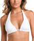 Фото #1 товара Women's Saltwater Sands Eyelet Halter Bikini Top