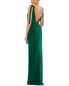 Mac Duggal Jersey Low Back Bow Shoulder Gown Women's