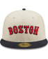 ფოტო #3 პროდუქტის Men's White Boston Red Sox Corduroy Classic 59FIFTY Fitted Hat