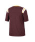 ფოტო #4 პროდუქტის Women's Heathered Maroon Arizona State Sun Devils 15 Min Early Football V-Neck T-shirt
