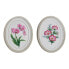 Фото #1 товара Декоративная фигура DKD Home Decor Белый Розовый Цветы 17 x 2,5 x 21,6 cm (2 штук)