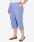 ფოტო #5 პროდუქტის Plus Size Summer Breeze Capri Pants with Hem Detail