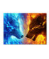 Фото #1 товара JoJoesArt 'Fire and Ice' Canvas Art - 19" x 14" x 2"