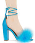 ფოტო #6 პროდუქტის Women's Biny Faux Feathers Sandal