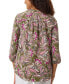 ფოტო #2 პროდუქტის Petite Printed 3/4-Sleeve Tunic