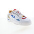 Фото #2 товара Fila Teratach 600 1BM01744-147 Mens White Leather Lifestyle Sneakers Shoes
