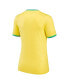 Фото #2 товара Women's Yellow Brazil National Team 2022/23 Home Breathe Stadium Replica Blank Jersey