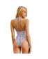 ფოტო #2 პროდუქტის Flirtt by Women's Floral One piece cut out halter swimsuit