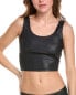 Spiritual Gangster Indie Wet Look Crop Tank Women's